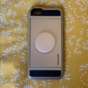Gold Volfolen iPhone 6 Card Case w/ Pop Socket